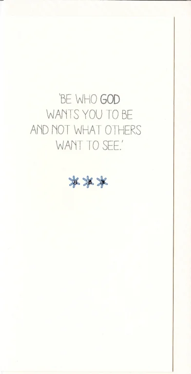 Three Dot Greetings Card Be Who
