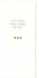 Three Dot Greetings Card Faith