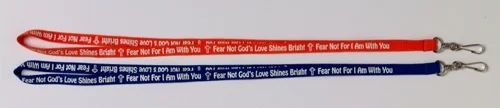 Fear Not God's Love Shines Bright Lanyard (Pack of 2)