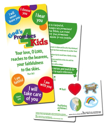 God's Promises 4 Kids Activity Bookmark & Stickers