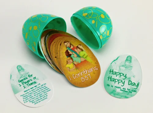 Happy, Happy Day Gospel Easter Egg w/Memory Card Game