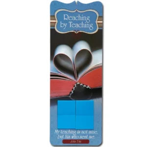 A thoughtful bookmark for teachers featuring the Reaching by Teaching quote, perfect for school leavers gifts and educators.