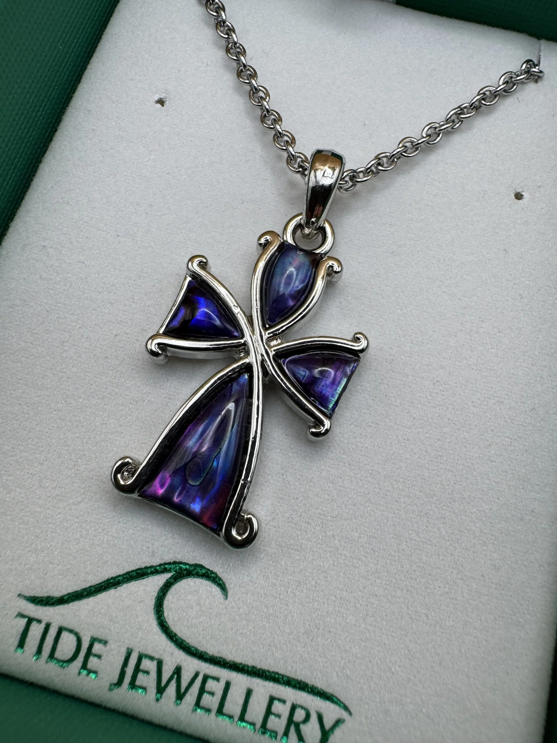 TJ Cross Necklace Purple