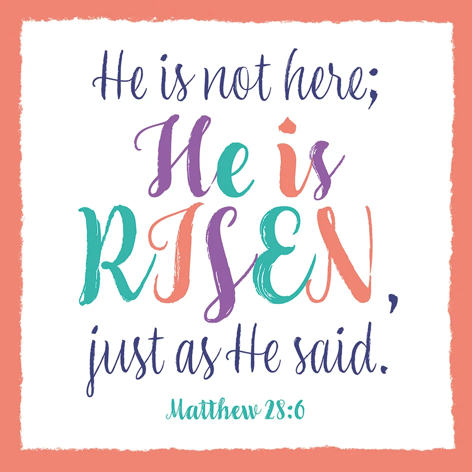 He Is Risen Easter Cards (Pack of 4)