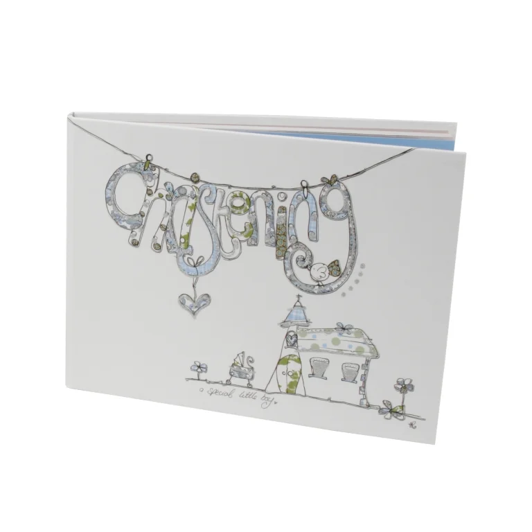 Tracey Russell Guest Book - Christening Blue