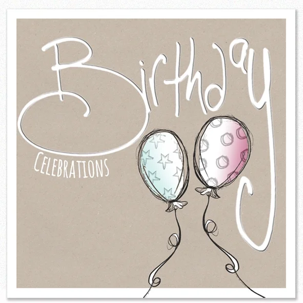 Tracey Russell Greetings Card Birthday Celebrations