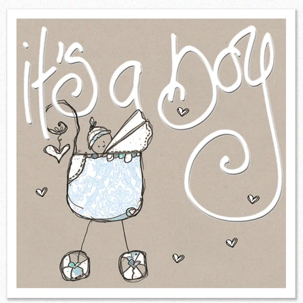 Tracey Russell Greetings Card It's a Boy