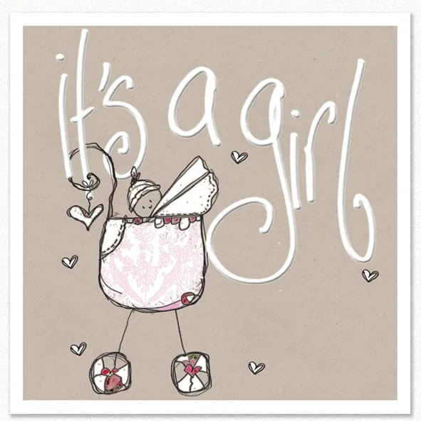 Tracey Russell Greetings Card It's a Girl