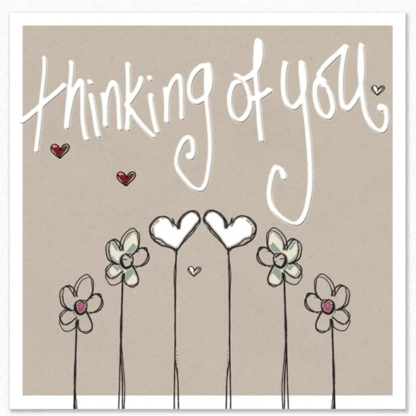 Tracey Russell Greetings Card Thinking of You