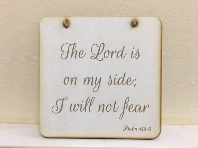 Square Plaque The Lord is on My Side