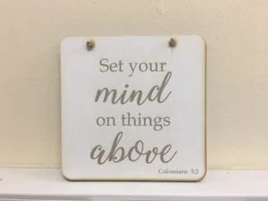 Square Plaque - Set Your Mind