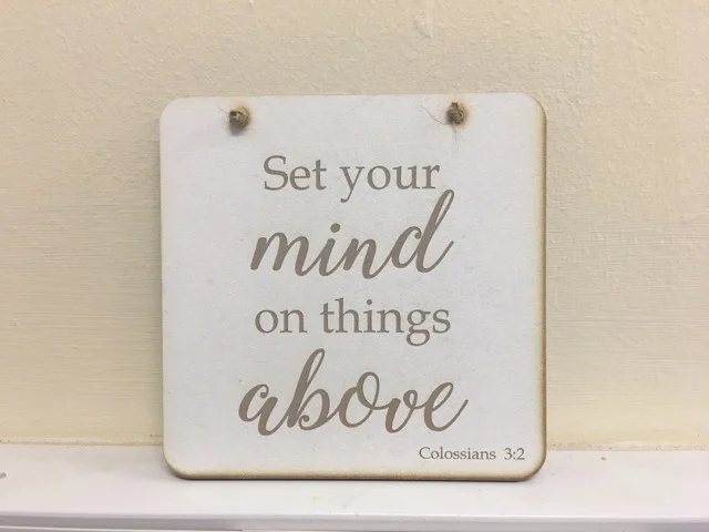 Square Plaque - Set Your Mind