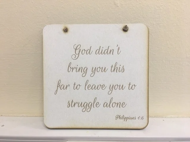 Square Plaque - God Didn't Bring You This Far
