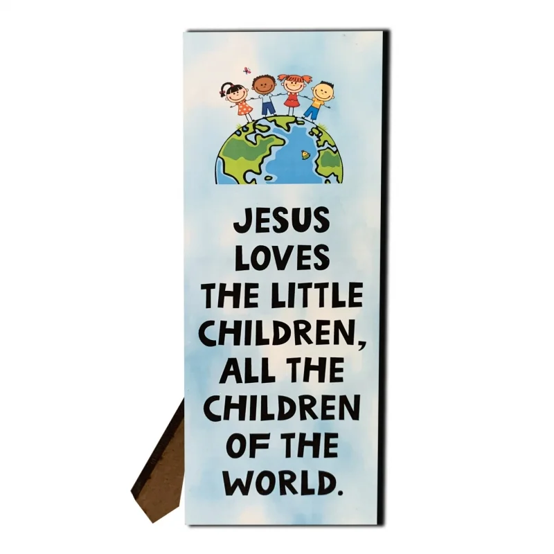 Children's Hinged Plaque - Jesus Loves