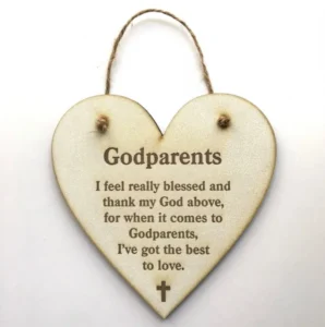 Heart Plaque - Godparent