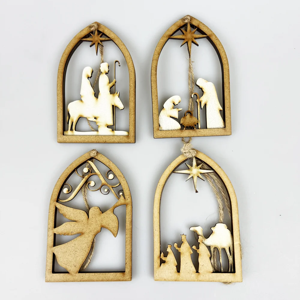 Full Nativity Set Hanging Decorations