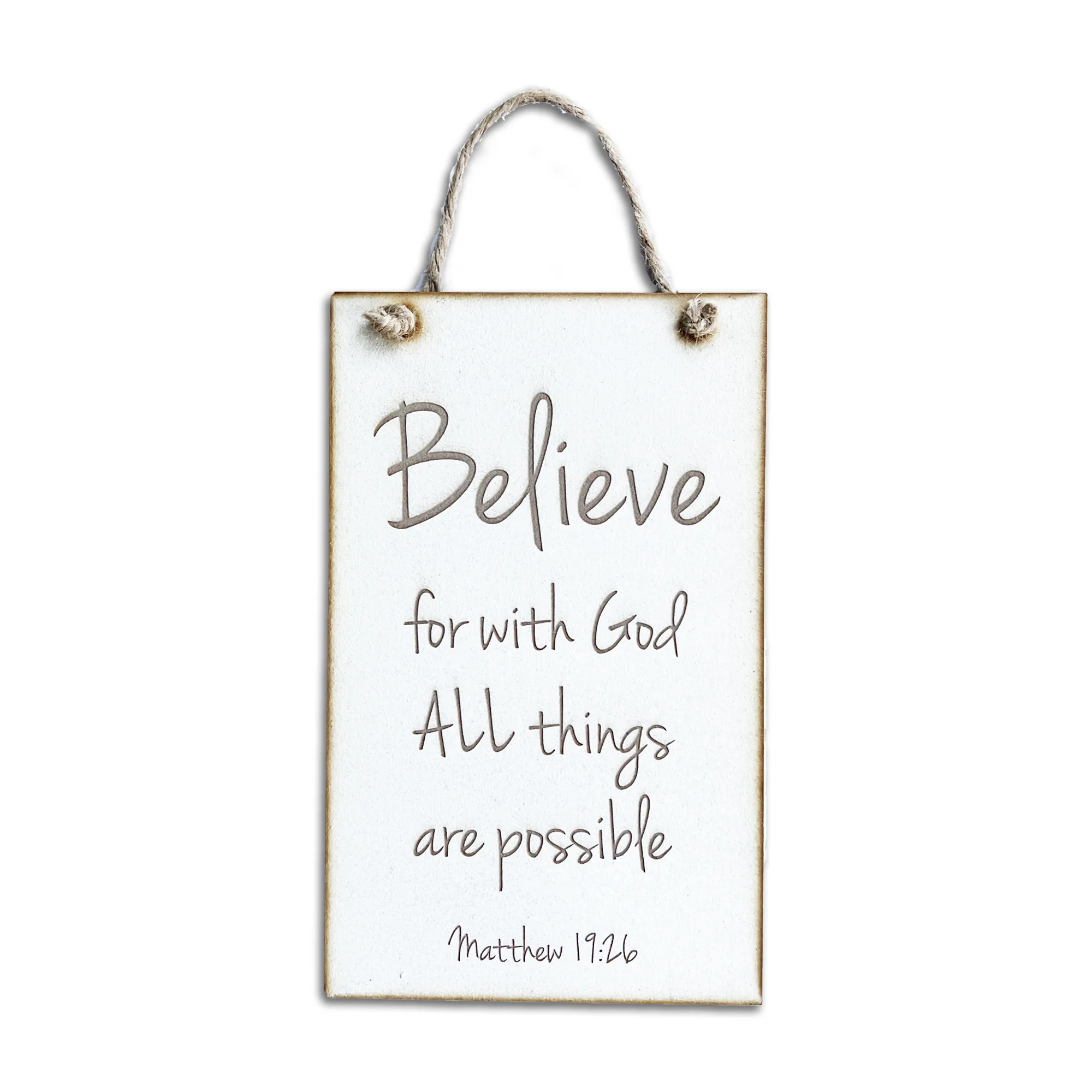 All Things Are Possible Rectangle Plaque