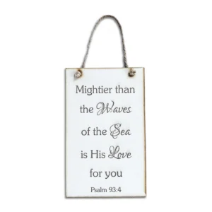 Mightier Than The Waves Rectangle Plaque