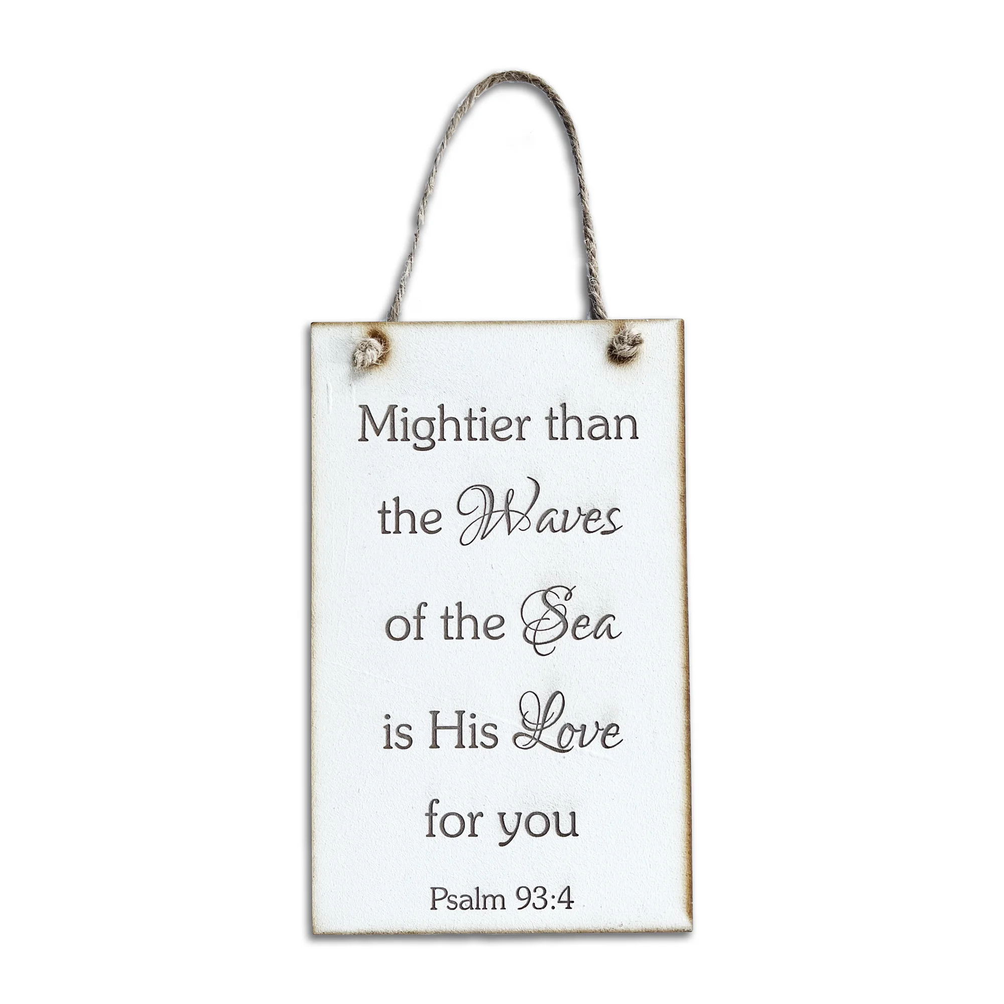 Mightier Than The Waves Rectangle Plaque