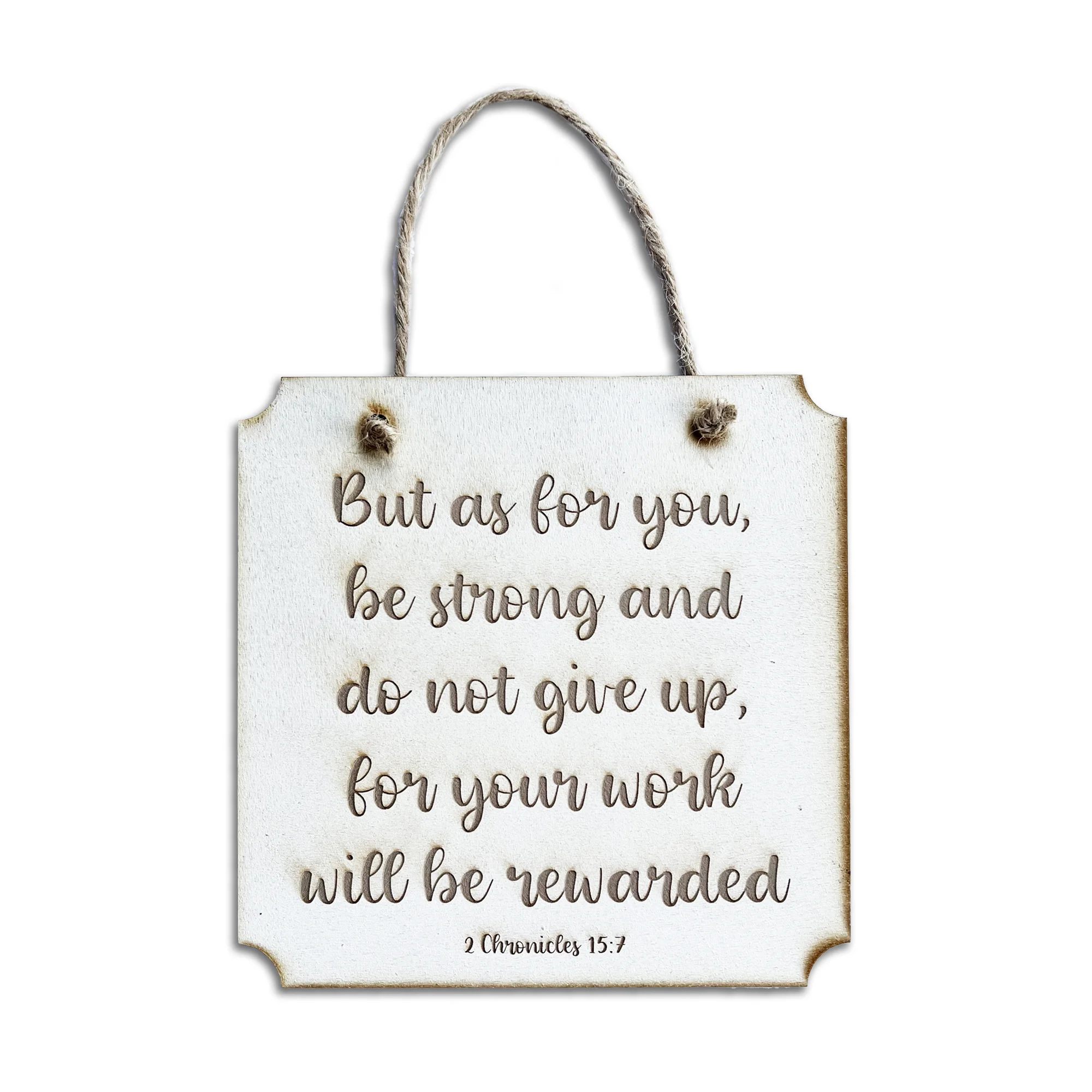 Be Strong Small Square Plaque