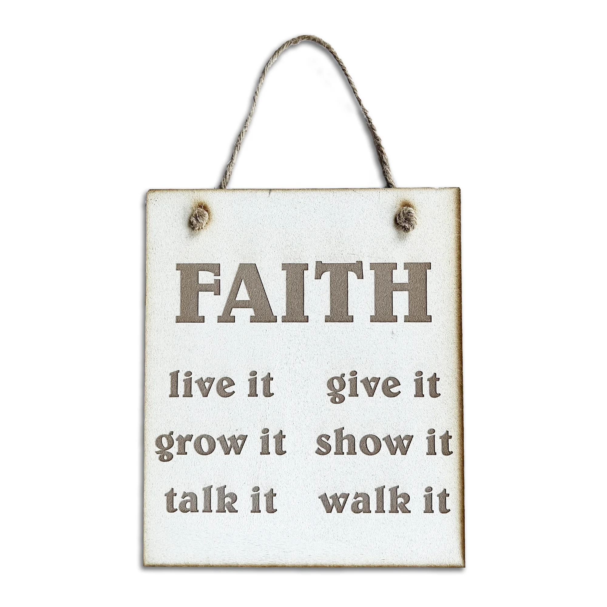 Faith Square Plaque