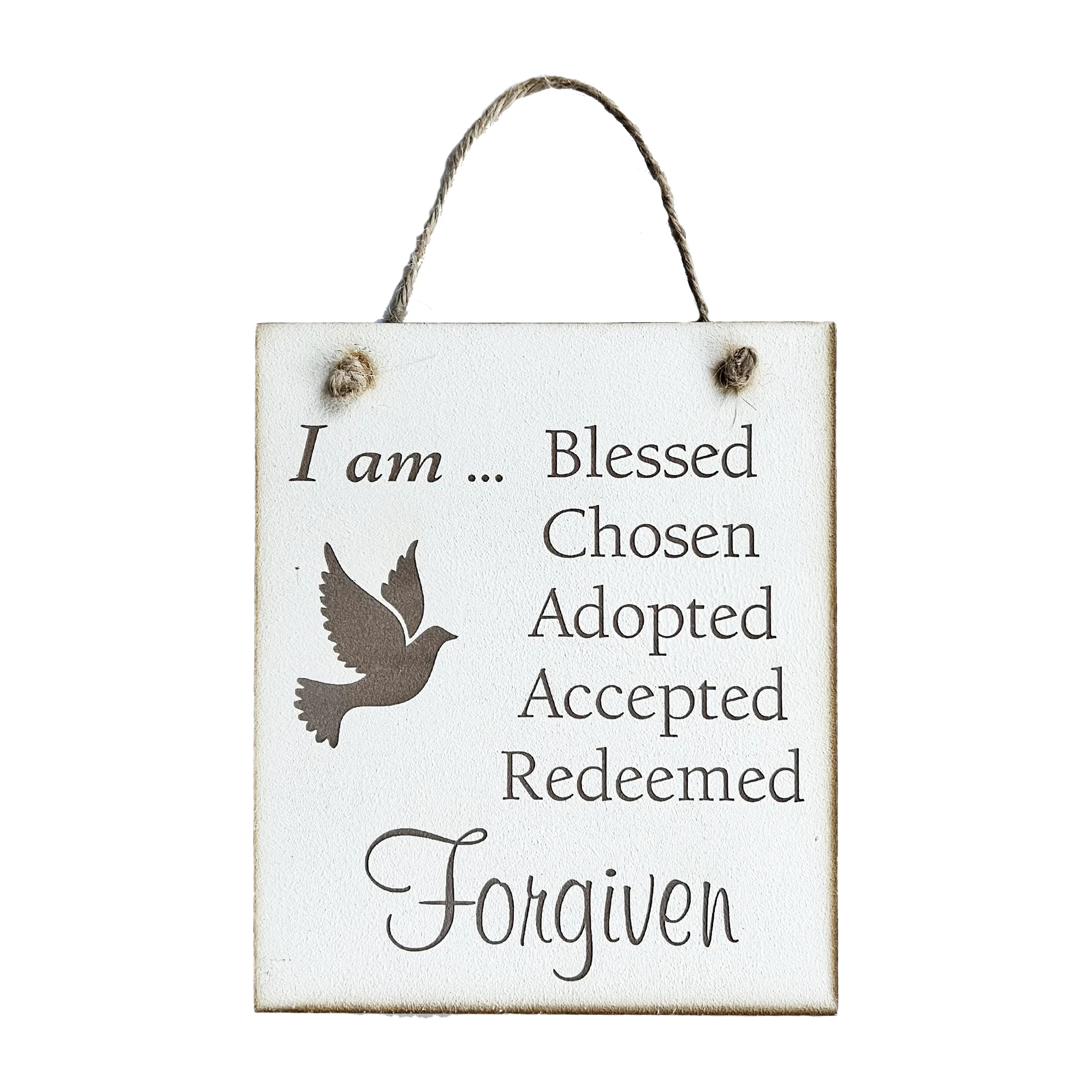 I Am Forgiven Square Plaque