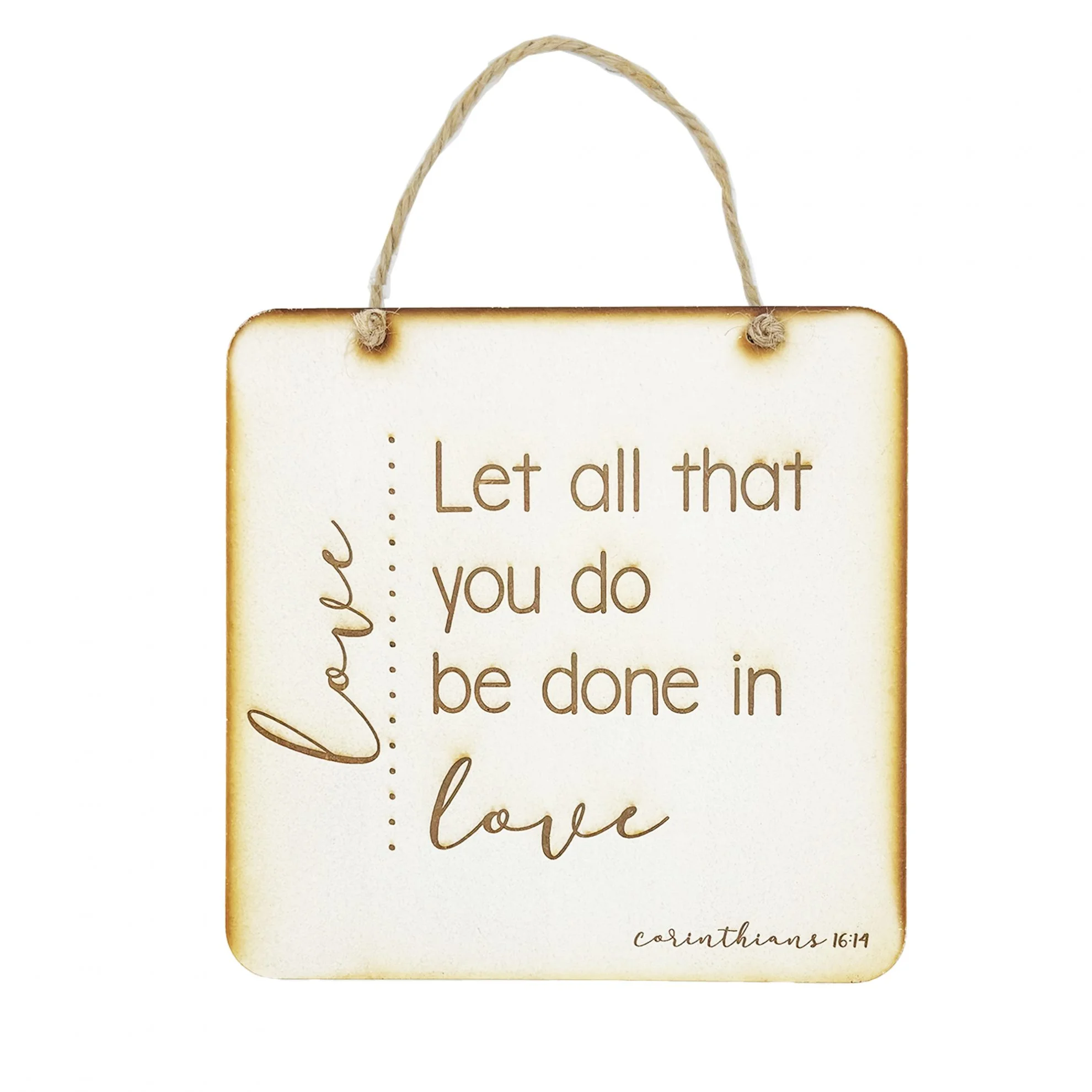 Love Square Plaque