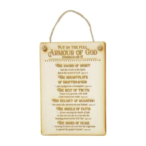 Armour Of God Rectangle Plaque