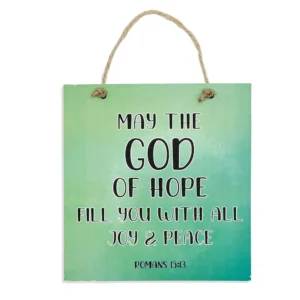 God Of Hope Coloured Plaque