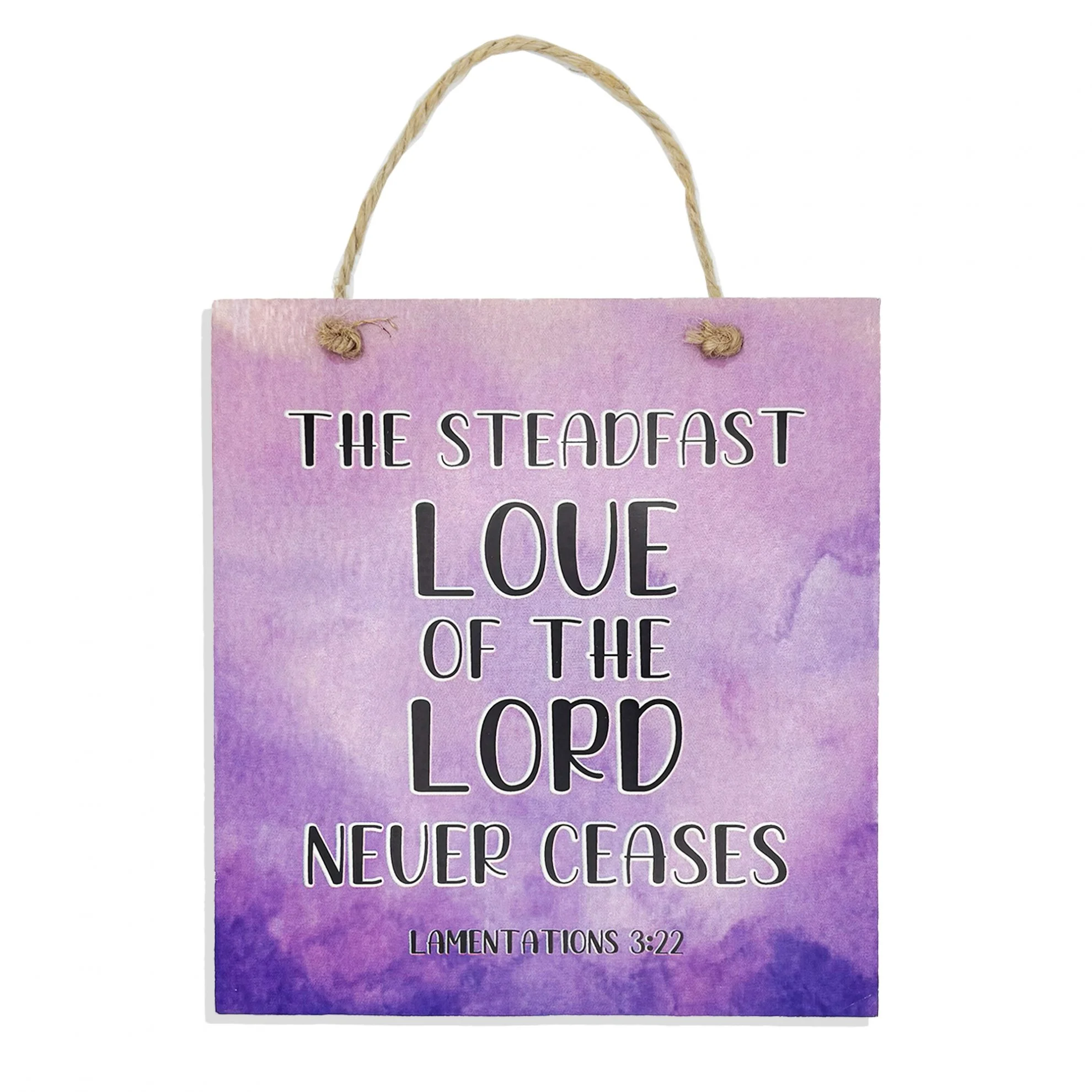 Steadfast Love Of The Lord Coloured Plaque