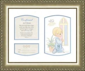 Precious Moments Confirmation Frame - Boy