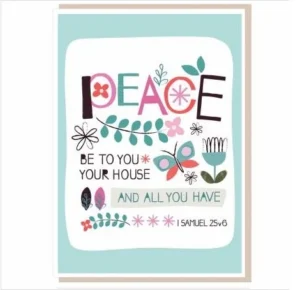 Peace Be To You Greeings Card