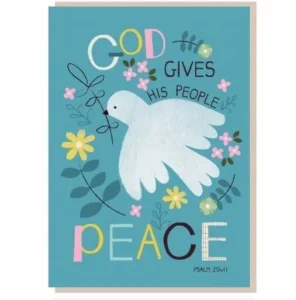 God Give His People Peace Greetings Card