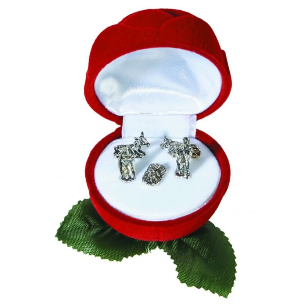 5-Piece Nativity Set in Rose Gift Box