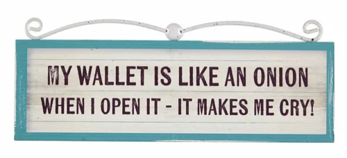 Signs of Times Plaque Wallet