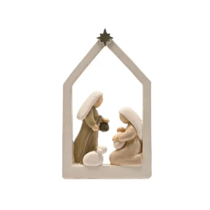Nativity Scene Ornament with Sheep