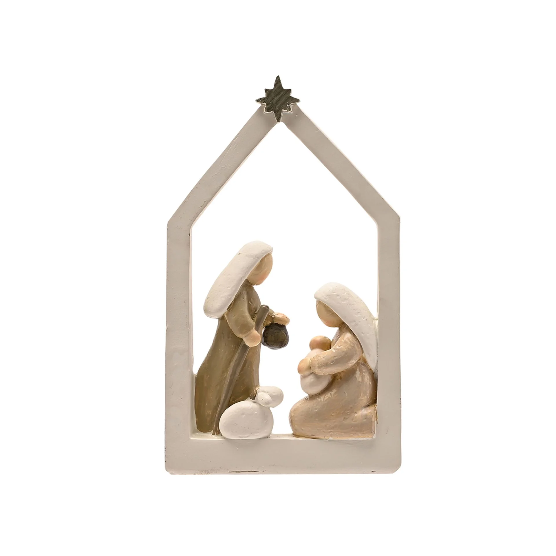 Nativity Scene Ornament with Sheep