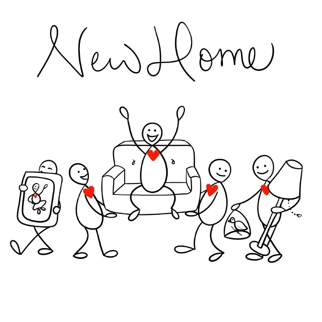 Greetings Card - New Home 