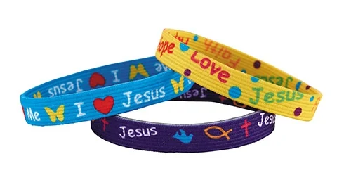 Inspirational Elastic Bracelet 48 Assortment