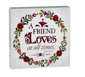 A Friend Loves Box Plaque