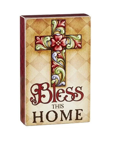 Bless This Home Box Plaque
