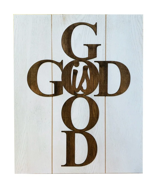 'God is Good' Large Wall Plaque