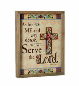 Jim Shore Framed Print - As for me
