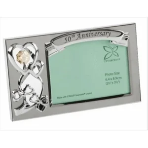 50th Anniversary Swarovski Crystals Photo Frame
