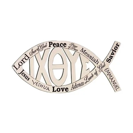 Ichthus In Jesus Name Car Magnet