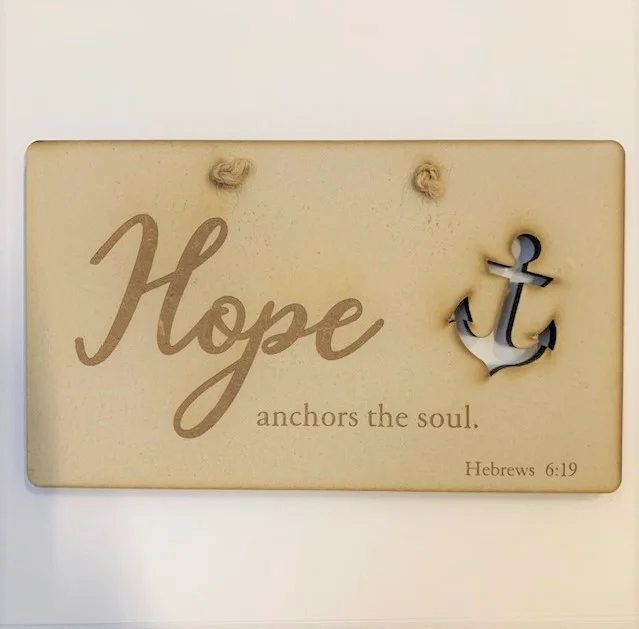 Hope' Cut Out Plaque